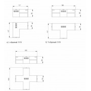Светильник X-образный LIGHTING 1010 12/4000К 180х180х58 белый