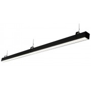 Аварийный светильник Слимлайт Линейный 30W-3900Lm 4000-4500К Микропризма с БАП 1ч черный