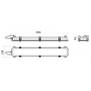 Светильник L-sub 45 40/Д/840/03/MT IP65 закаленное стекло
