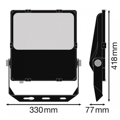 Прожектор FL PRF Asym 45x140 100W 4000K BK Прожектор FL PRF Asym 45x140 100W 4000K BK