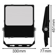 Прожектор FL PRF Asym 45x140 150W 3000K BK