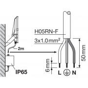 Прожектор FL PRF Asym 55x110 150W 3000K BK