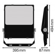 Прожектор FL PRF Asym 45x140 200W 4000K BK