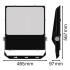 Прожектор FL PRF Asym 55x110 290W 3000K BK Прожектор FL PRF Asym 55x110 290W 3000K BK
