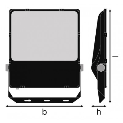 Прожектор FL PRF Asym 55x110 290W 3000K BK Прожектор FL PRF Asym 55x110 290W 3000K BK