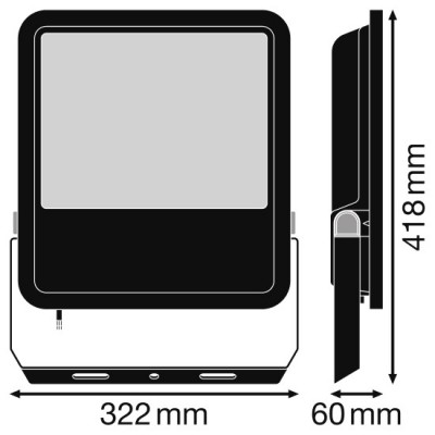 Прожектор FL PFM G3 165W/6500K SYM 100 BK Прожектор FL PFM G3 165W/6500K SYM 100 BK