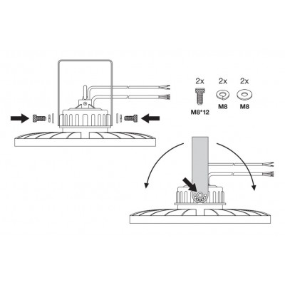 Скоба BRACKET 190W-210W HIGH BAY g3 Скоба BRACKET 190W-210W HIGH BAY g3