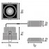 Спот светильник SP SQ DK ADJUST 8W/3000K FL WT Спот светильник SP SQ DK ADJUST 8W/3000K FL WT