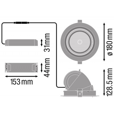Спот светильник SP VARIO DN170 35W/4000K 24DEG WT Спот светильник SP VARIO DN170 35W/4000K 24DEG WT