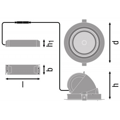 Спот светильник SP VARIO DN170 35W/4000K 24DEG WT Спот светильник SP VARIO DN170 35W/4000K 24DEG WT
