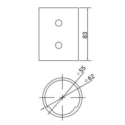 Переходник POLE REDUCTION 42/60 Переходник POLE REDUCTION 42/60