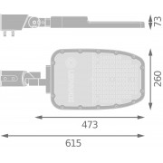 Светильник SL AREA Spd LA V 120W 730 RV35ST Gy